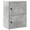 Stylish Concrete Grey Bookcase - 40x24x52 cm | Hipo Market