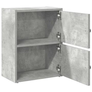 Stylish Concrete Grey Bookcase - 40x24x52 cm | Hipo Market