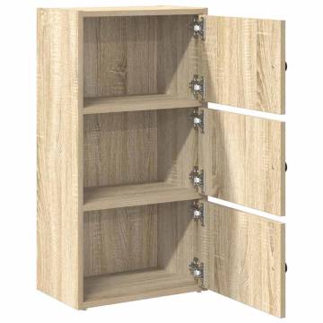 Sonoma Oak Bookcase - Stylish Storage Solution | Hipo Market