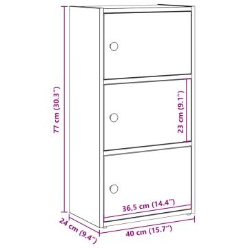 Bookcase Artisan Oak - Stylish & Functional Storage Solution