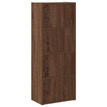 Brown Oak Bookcase - Stylish & Durable Storage Solution