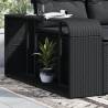 Storage Shelves 2 pcs Black Poly Rattan - Stylish & Durable