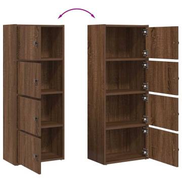 Brown Oak Bookcase - Stylish & Durable Storage Solution