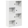 Stylish White Bookcase | Engineered Wood 60x24x101.5 cm