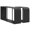 Storage Shelves 2 pcs Black Poly Rattan - Stylish & Durable