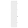 Stylish White Bookcase | Engineered Wood 60x24x101.5 cm