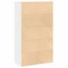 Stylish White Bookcase | Engineered Wood 60x24x101.5 cm