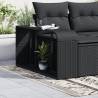 Storage Shelves 2 pcs Black Poly Rattan - Stylish & Durable