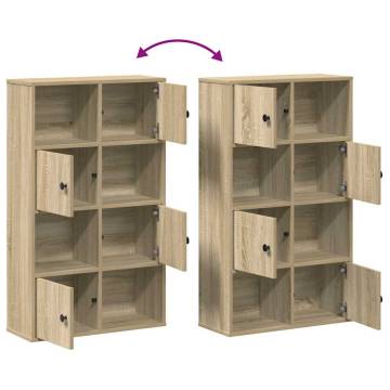 Sonoma Oak Bookcase - Stylish and Functional Storage Solution