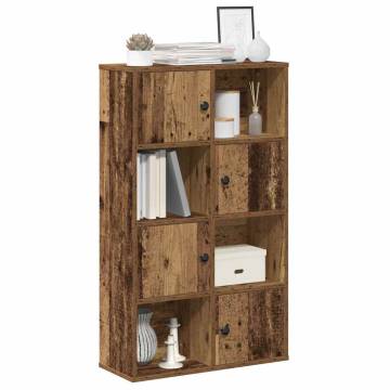 Stylish Old Wood Bookcase - 60x24x101.5 cm Engineered Wood