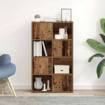 Stylish Old Wood Bookcase - 60x24x101.5 cm Engineered Wood