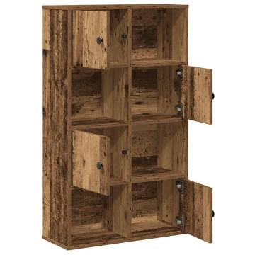 Stylish Old Wood Bookcase - 60x24x101.5 cm Engineered Wood