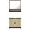 2 Piece Bathroom Furniture Set - Sonoma Oak Engineered Wood