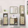 3 Piece Bathroom Furniture Set - Sonoma Oak | Hipo Market