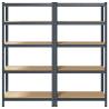 5-Layer Heavy Duty Shelves - Anthracite Steel & Engineered Wood