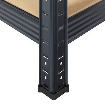 5-Layer Heavy Duty Shelves - Anthracite Steel & Engineered Wood