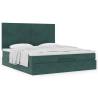  Ottoman Bed with Mattresses Dark Green 160x200cm Velvet Colour dark green Size 160 x 200 cm Model plain design 