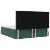 Dark Green Ottoman Bed with Mattresses 160x200cm - Hipomarket