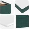 Dark Green Ottoman Bed with Mattresses 160x200cm - Hipomarket