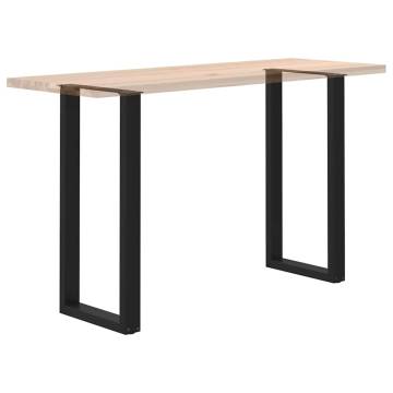 U-Shaped Coffee Table Legs (2 pcs) - Black Steel, 50x(100-101) cm