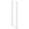 U-Shaped Coffee Table Legs - White Steel 50x(110-111) cm