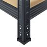 5-Layer Heavy-Duty Shelves - Anthracite Steel & Engineered Wood