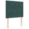 Dark Green Ottoman Bed with Mattresses | 120x200cm Velvet