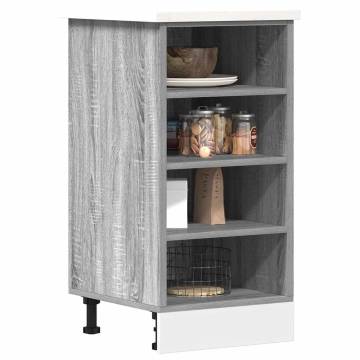 Bottom Cabinet Grey Sonoma - Durable Engineered Wood Storage