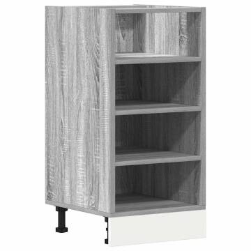 Bottom Cabinet Grey Sonoma - Durable Engineered Wood Storage