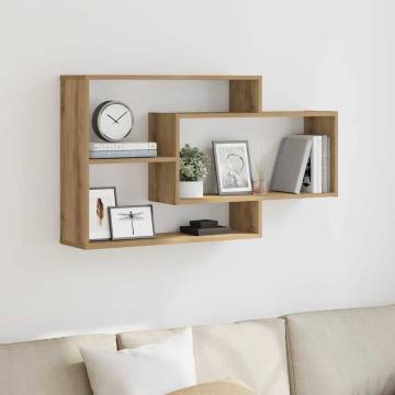 Artisan Oak Wall Shelf - Durable & Stylish Storage Solution