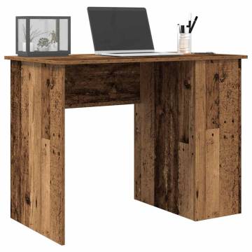 Desk Old Wood 100x55x75 cm - Stylish & Practical Office Desk