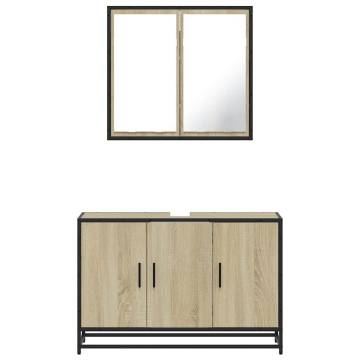 Sonoma Oak 2 Piece Bathroom Furniture Set | Stylish & Durable