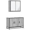 Stylish 2 Piece Bathroom Furniture Set in Grey Sonoma - Hipo Market