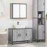 Stylish 2 Piece Bathroom Furniture Set in Grey Sonoma - Hipo Market