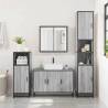 Stylish 2 Piece Bathroom Furniture Set in Grey Sonoma - Hipo Market