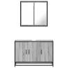 Stylish 2 Piece Bathroom Furniture Set in Grey Sonoma - Hipo Market