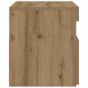 Elegant Bedside Cabinet with LED Lights - Artisan Oak