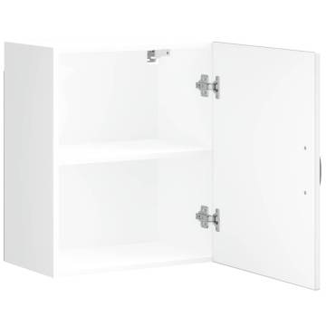 Kalmar White Engineered Wood Kitchen Wall Cabinets - 2 pcs