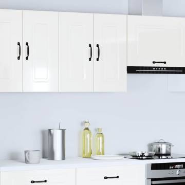 Kalmar High Gloss White Kitchen Wall Cabinet - Optimise Your Space