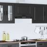 Kalmar Black Kitchen Wall Cabinet - Stylish Storage Solution