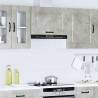 Kitchen Wall Cabinet Kalmar - Concrete Grey Engineered Wood