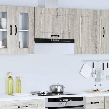 Kalmar Grey Sonoma Kitchen Wall Cabinet - Stylish Storage