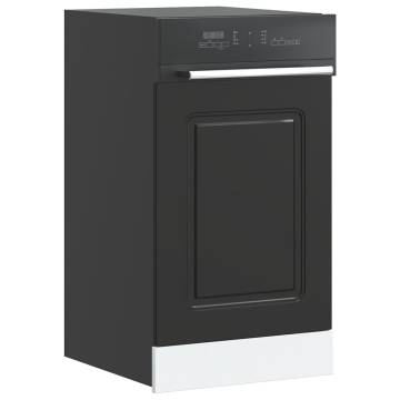 Kalmar Black Dishwasher Panel - Durable Engineered Wood | HipoMarket