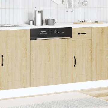 Dishwasher Panel Kalmar Sonoma Oak - Durable Engineered Wood