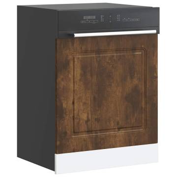 Kalmar Smoked Oak Dishwasher Panel - Durable Engineered Wood