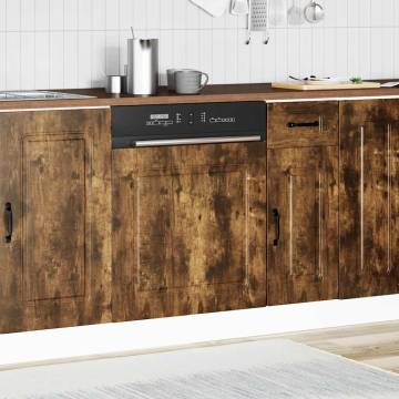 Kalmar Smoked Oak Dishwasher Panel - Durable Engineered Wood