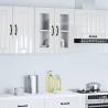 Kalmar High Gloss White Kitchen Wall Cabinet - HipoMarket