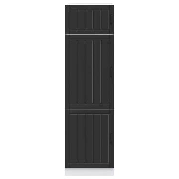 Lucca Black Engineered Wood Kitchen Cupboard | Hipomarket UK