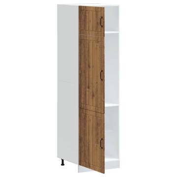 Lucca Old Wood Kitchen Cupboard - Durable Space Saver