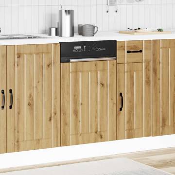 Dishwasher Panel Lucca - Artisan Oak Engineered Wood